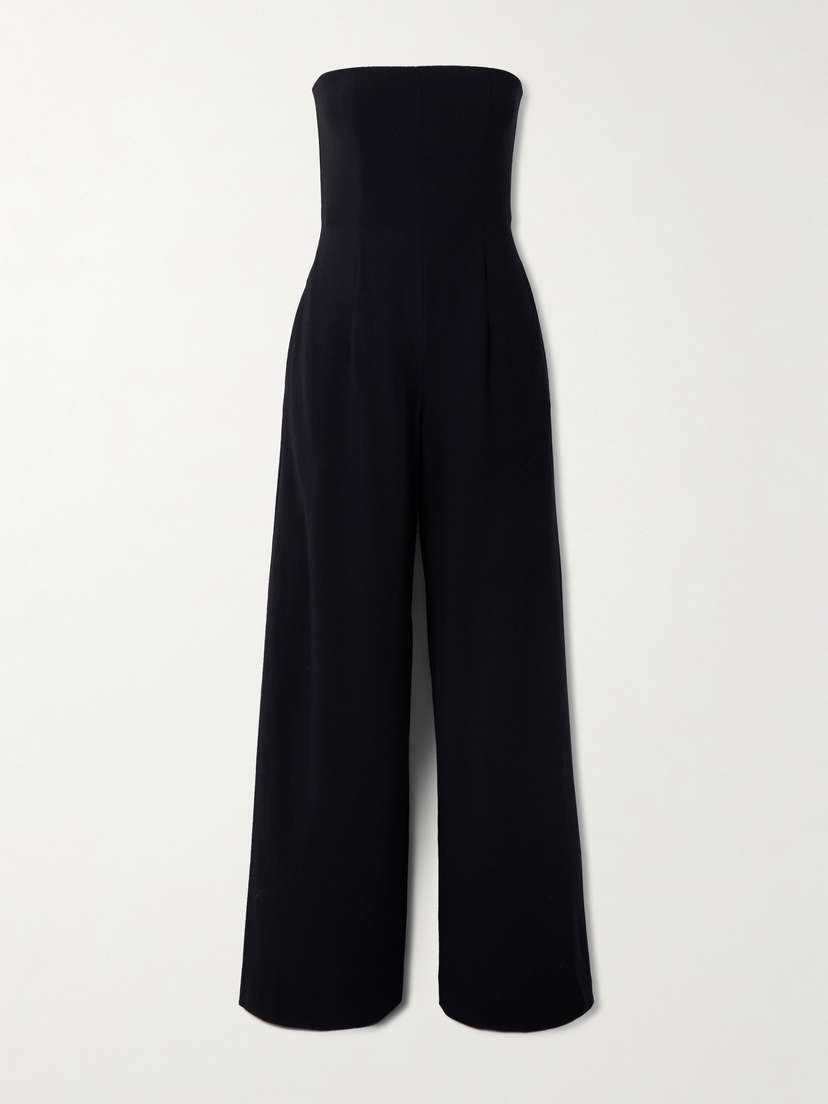TWP Jade Strapless Wool-crepe Jumpsuit