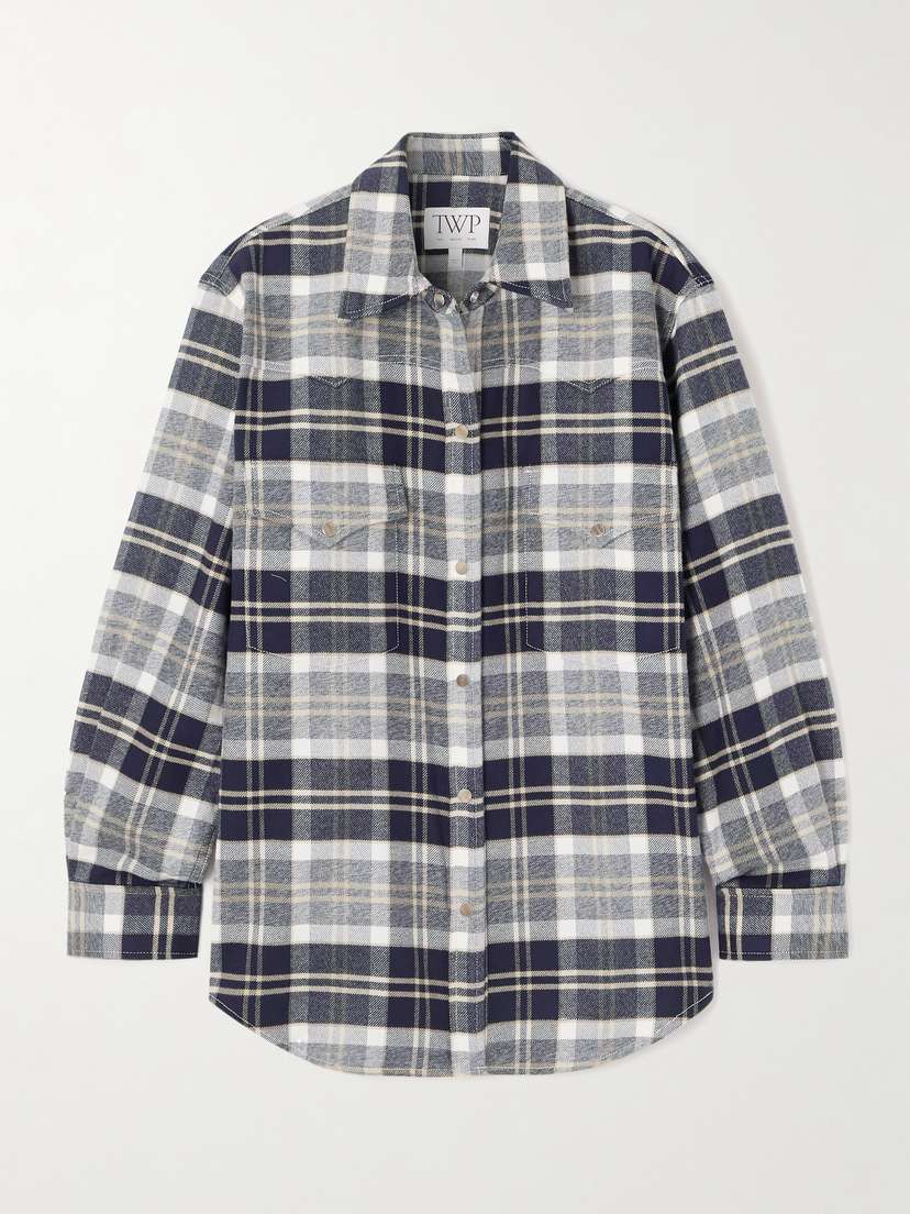 TWP Dutton Checked Cotton-flannel Shirt