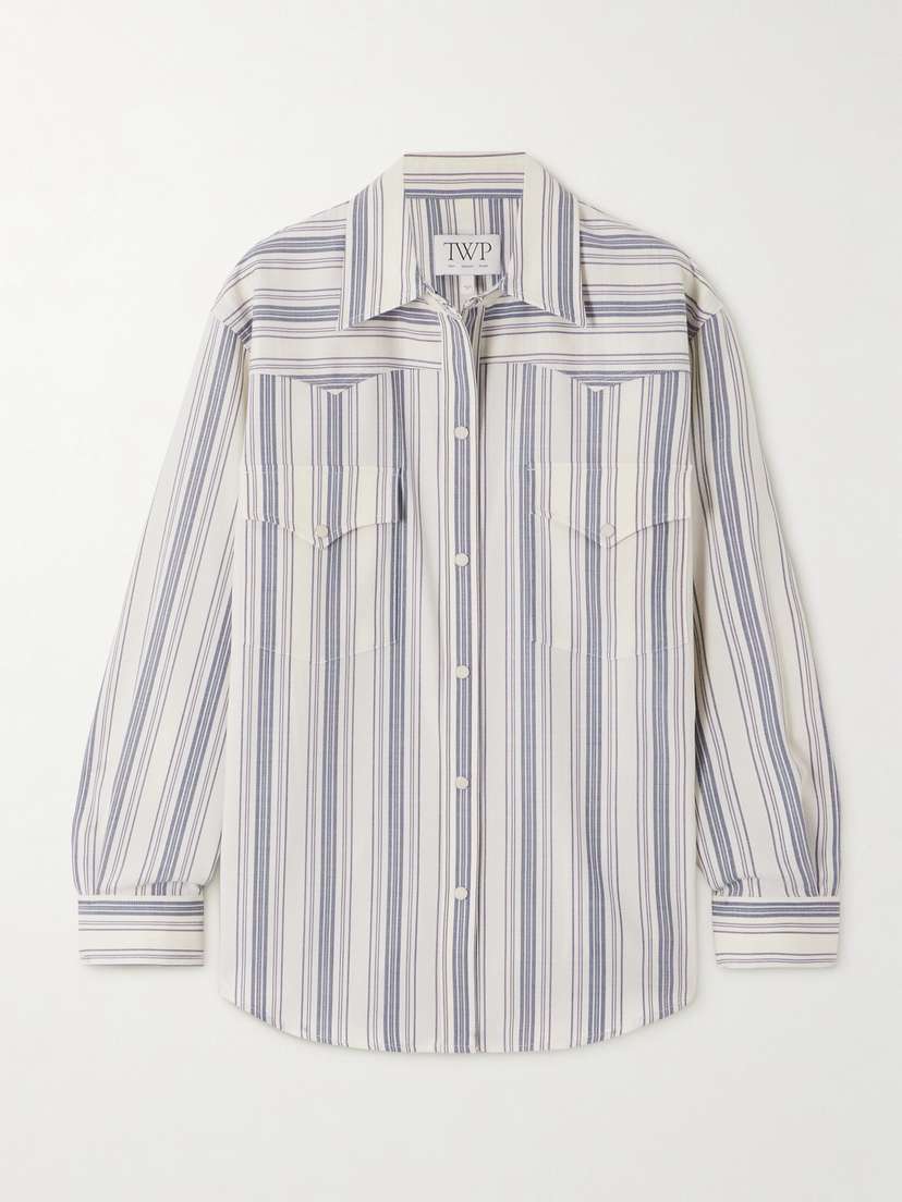 TWP Dutton Striped Twill Shirt