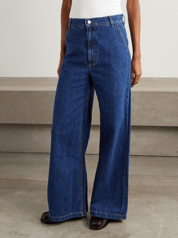 TWP High-rise wide-leg jeans