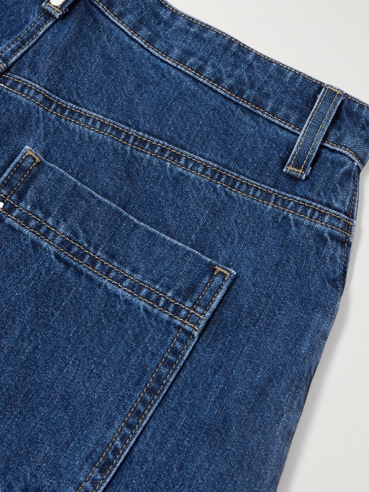 Twp Jodhpur Low-rise Barrel-leg Jeans In Brown