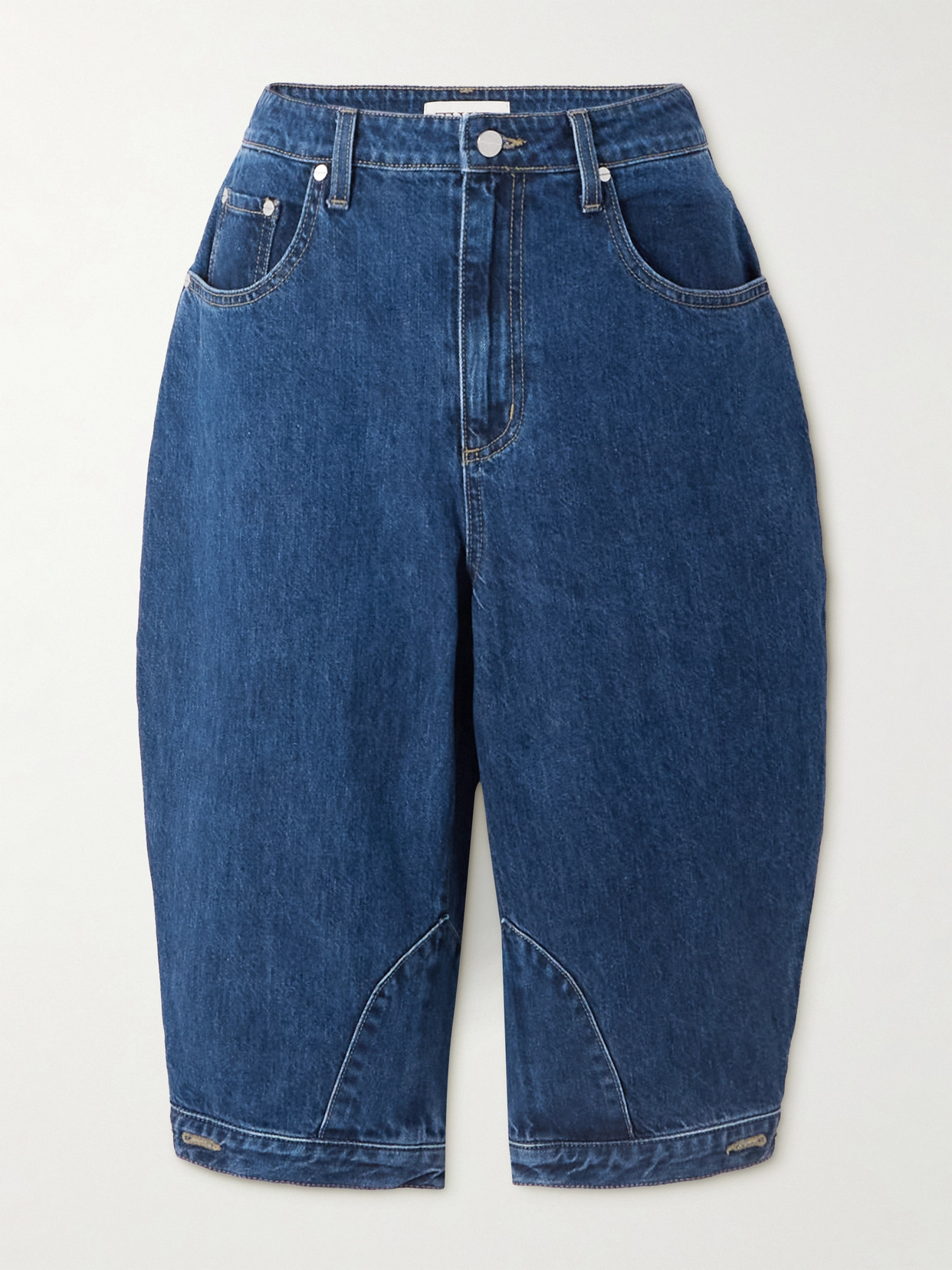 Twp Jodhpur Low-rise Barrel-leg Jeans In Brown