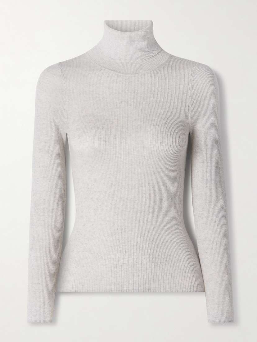TWP Ribbed Merino Wool Turtleneck Sweater