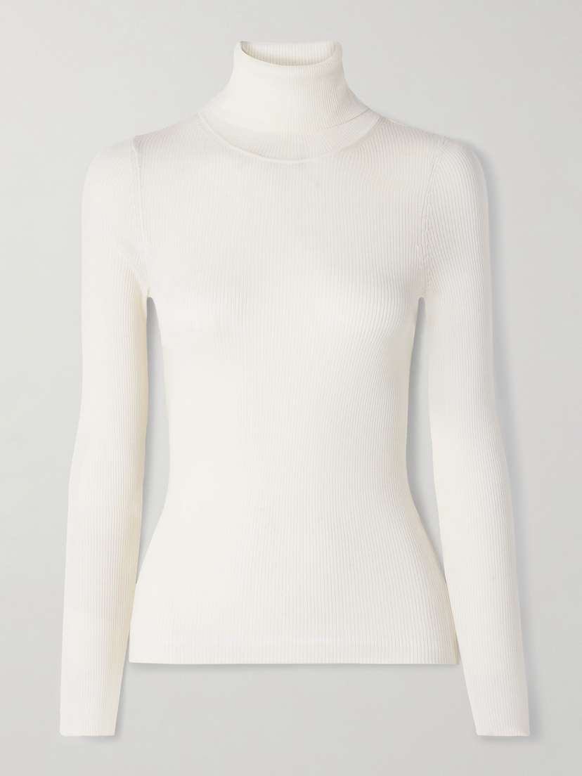TWP Ribbed Merino Wool Turtleneck Sweater