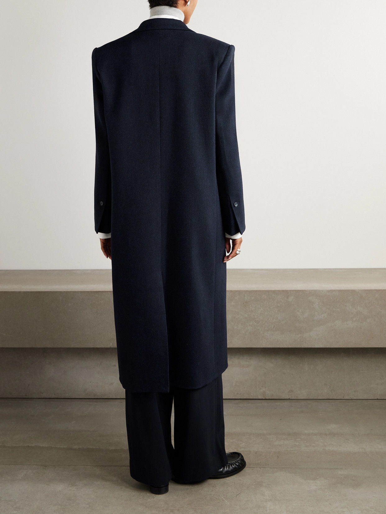 Mattie Wool-Blend Twill Coat