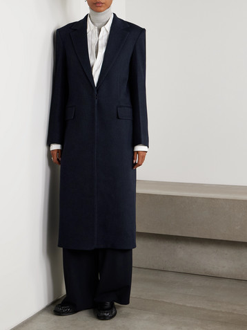 TWP Mattie wool-blend twill coat