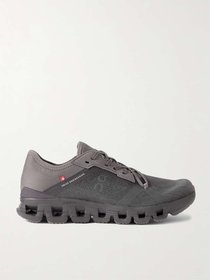 ON Cloud X 4 Ad Rubber-trimmed Mesh Sneakers