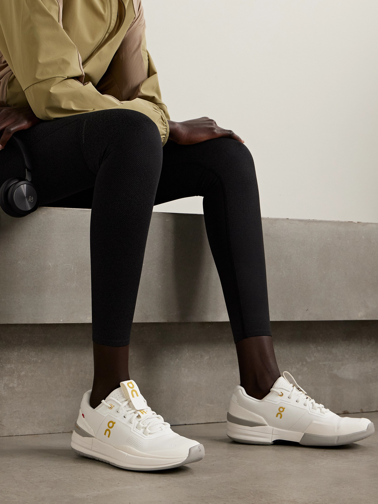 On + Roger Federer The Roger Pro Ace Felt-trimmed Leather Sneakers In White