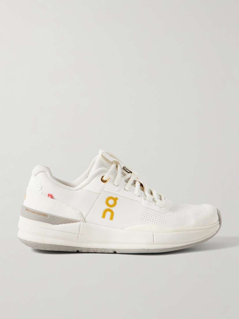 ON + Roger Federer The Roger Pro Ace Felt-trimmed Leather Sneakers