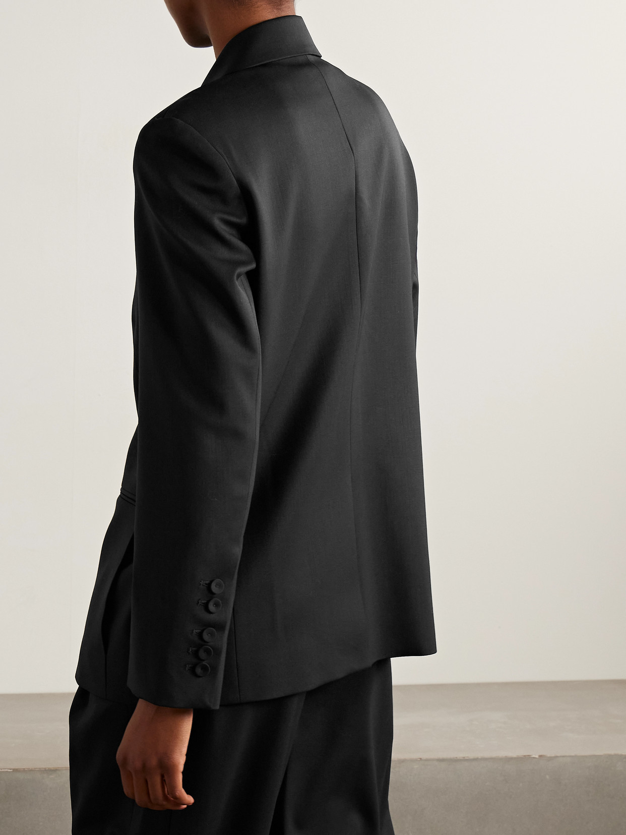 Twp Sweet Pea Wool-blend Blazer In Black