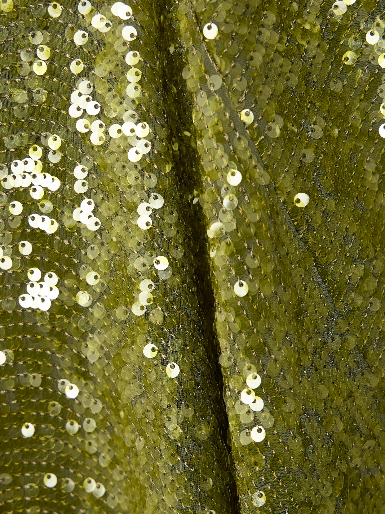 Galvan Moonlight Valletta Sequined Crepe De Chine Gown In Green