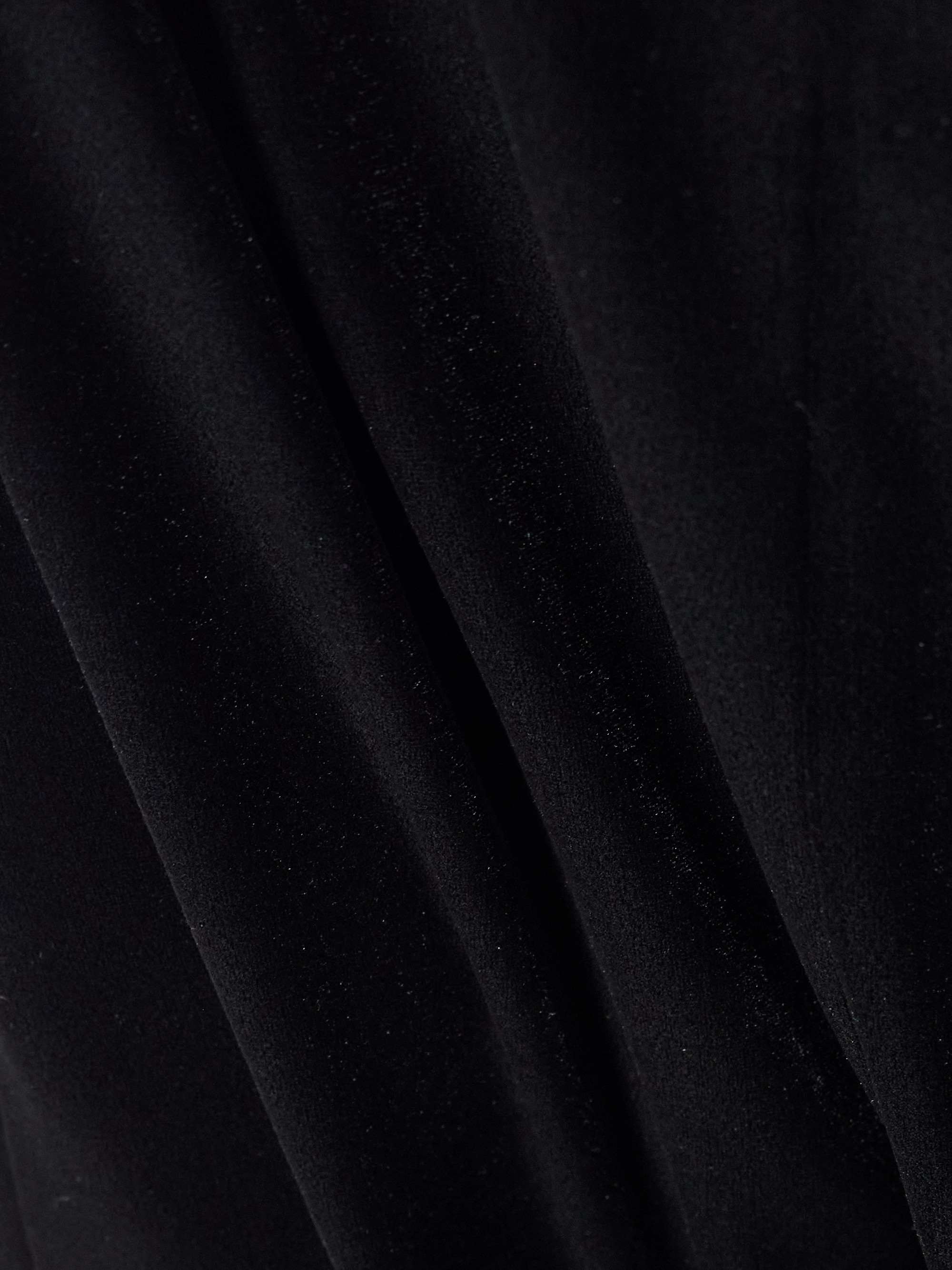 Galvan Vesper satin-trimmed velvet jumpsuit thumbnail