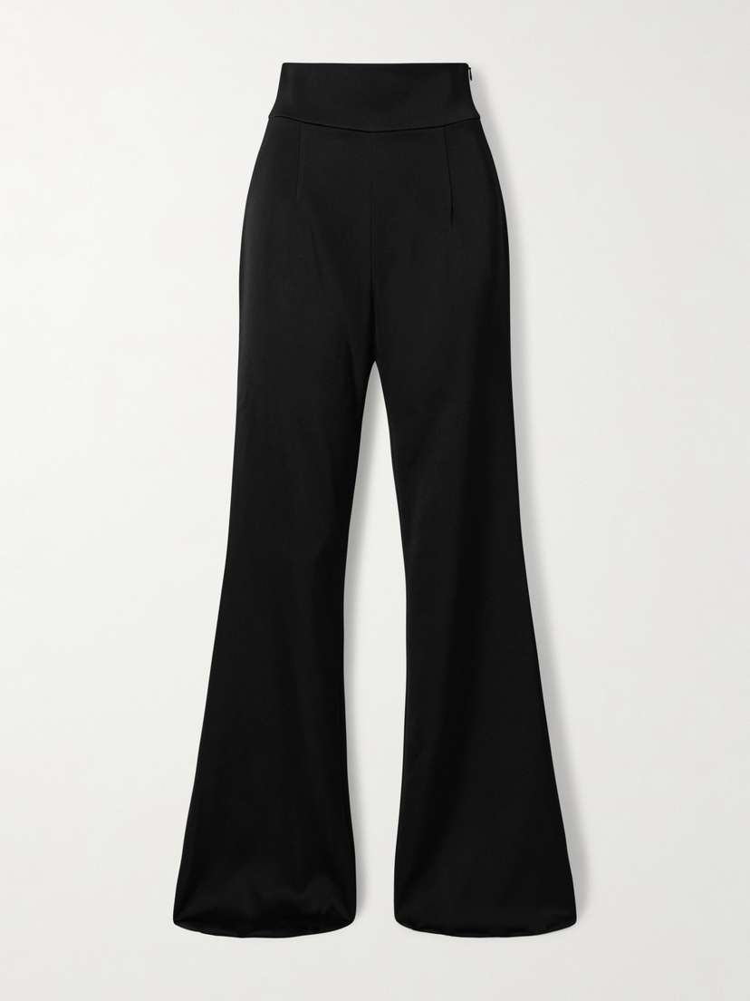 Galvan Satin Flared Pants