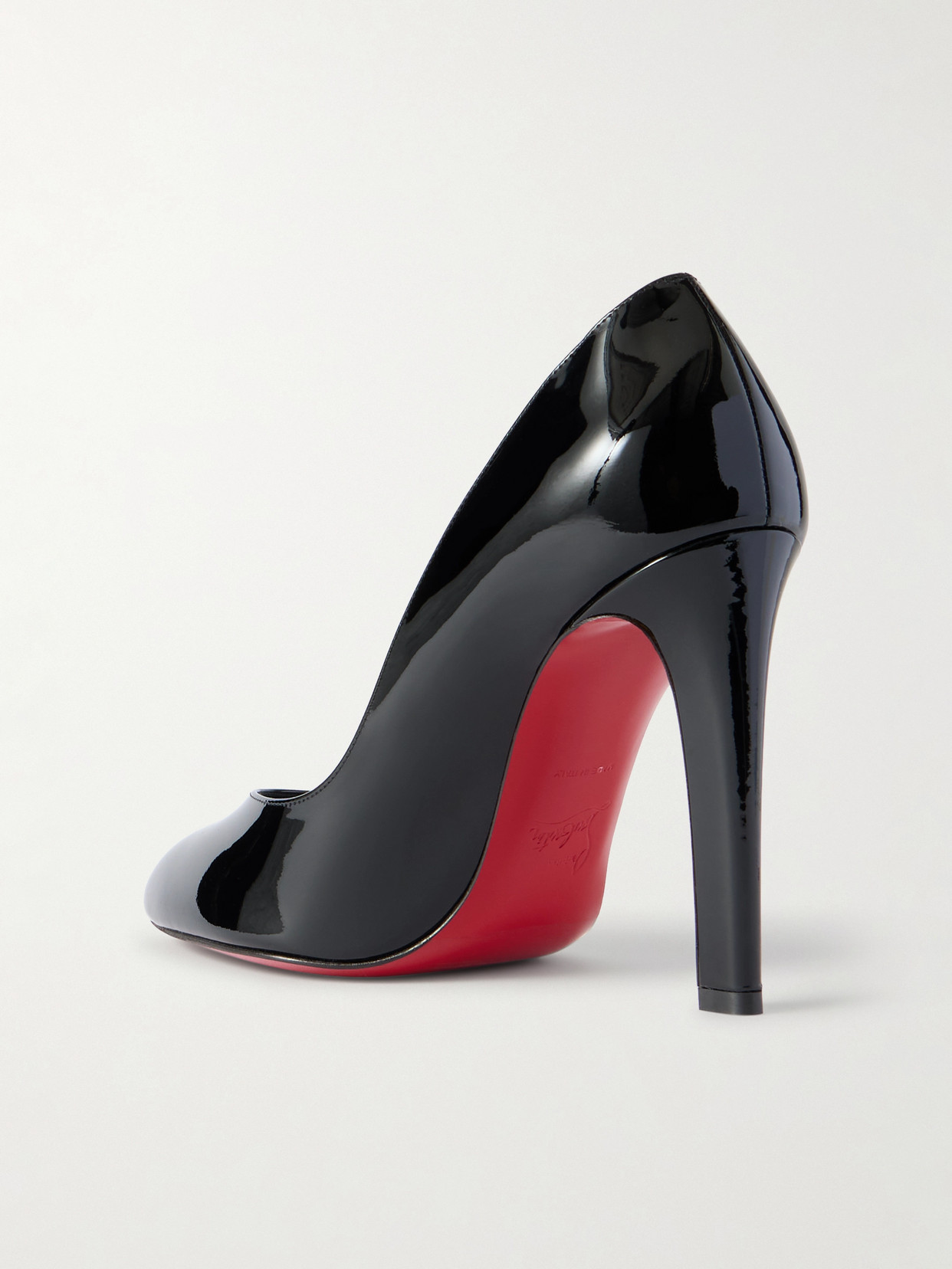 Christian Louboutin Fannylove 100 Patent-leather Pumps In Black