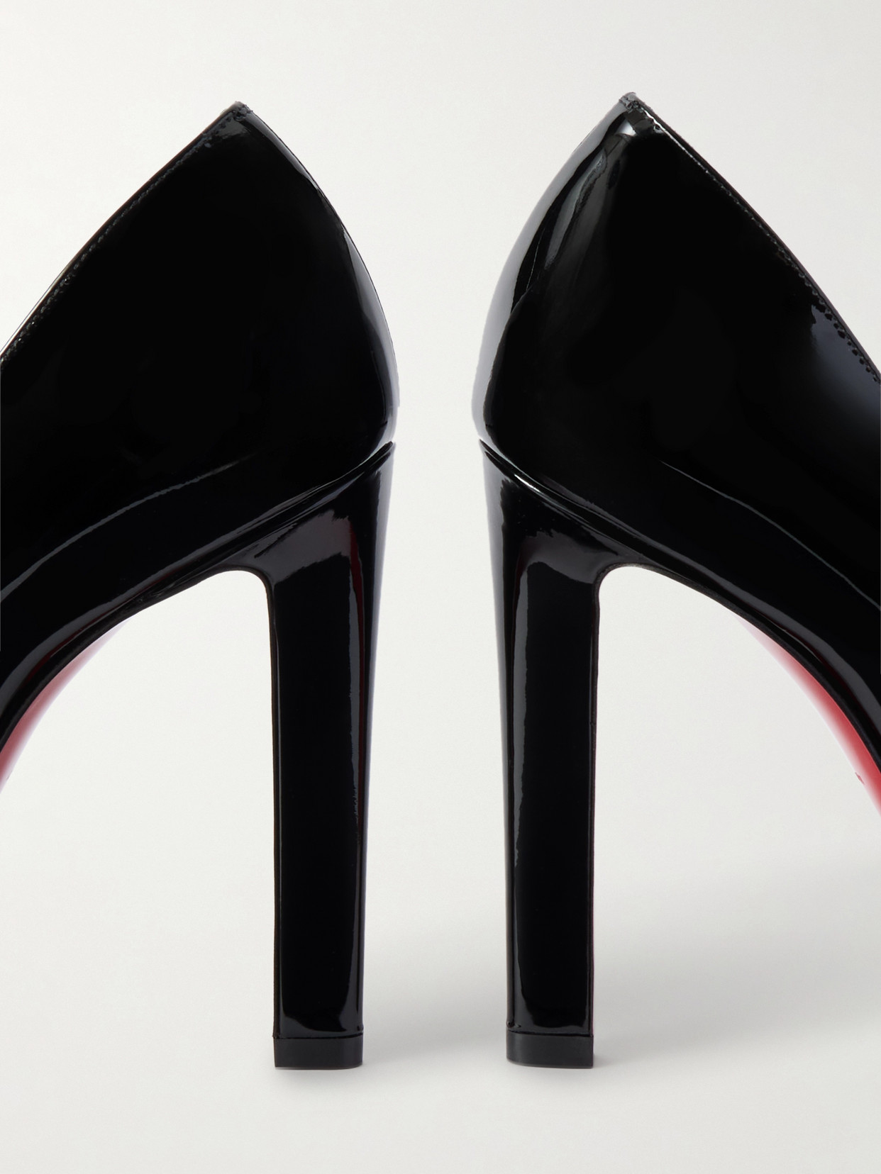 Christian Louboutin Fannylove 100 Patent-leather Pumps In Black