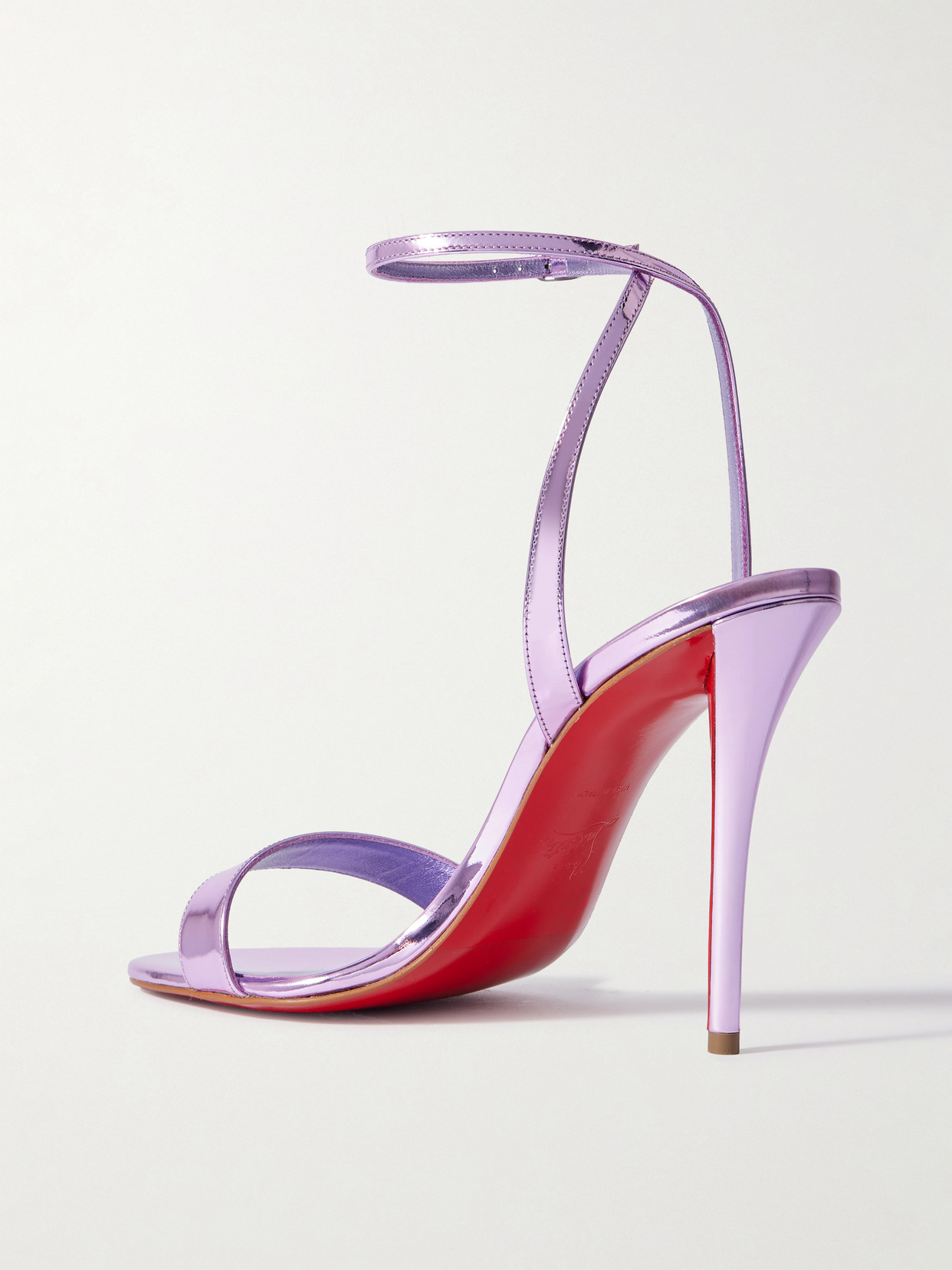 Miss Z 100 Mirrored-Leather Sandals