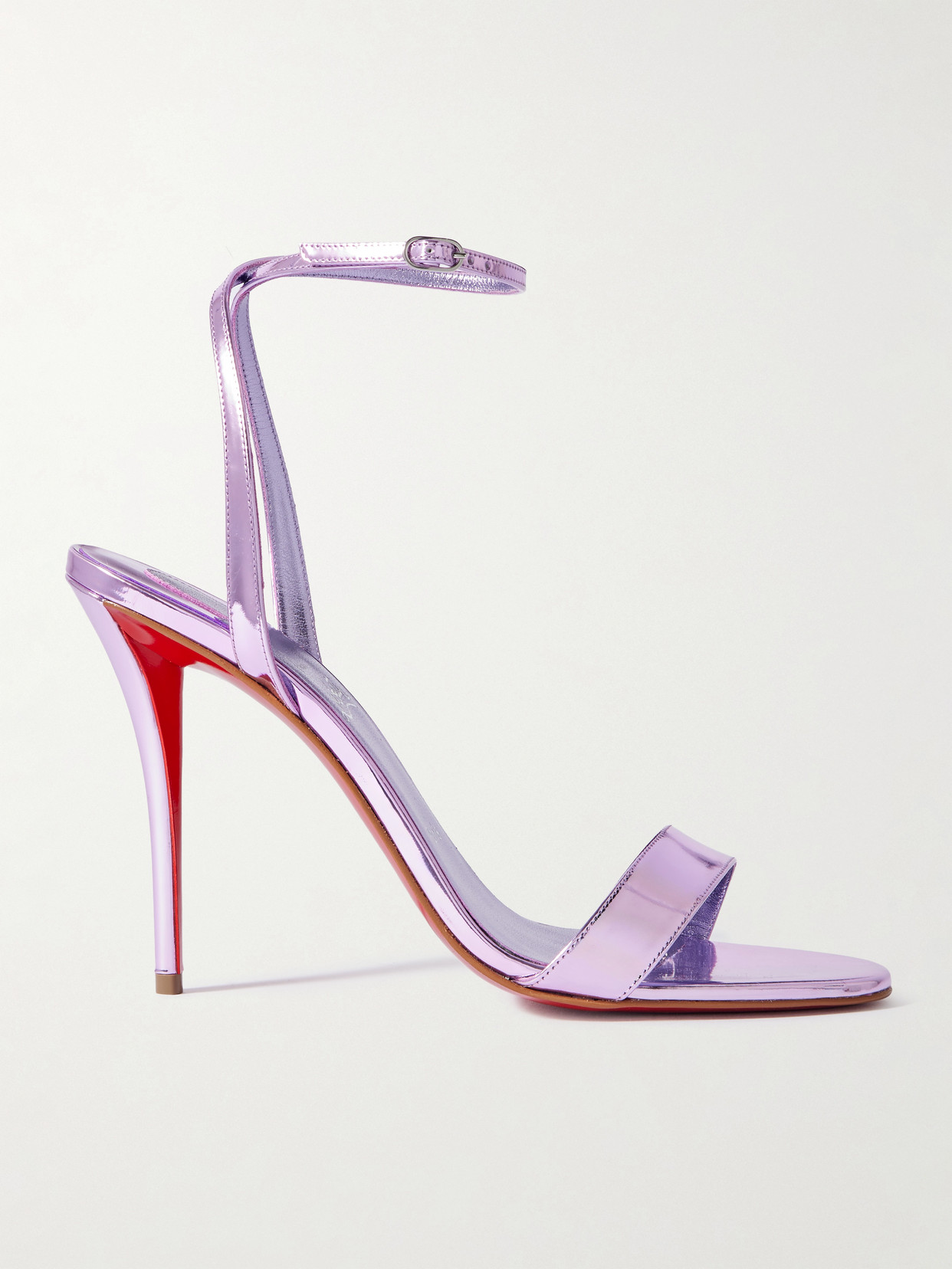 Christian Louboutin Miss Z 100 Mirrored-leather Sandals In Multi