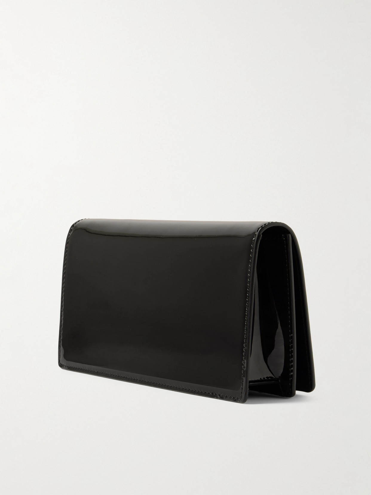 Christian Louboutin Bettina Small Patent Leather Clutch In Black