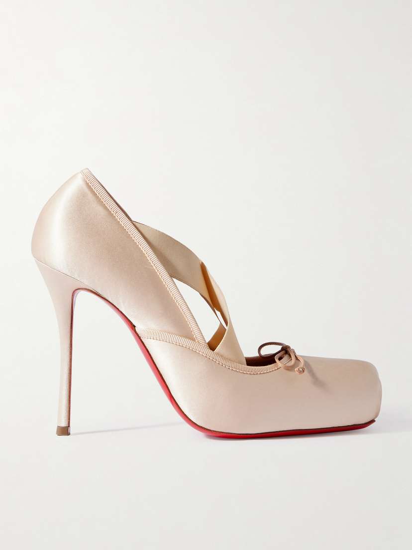 Christian Louboutin Cassiastic 100 Satin Ballet
