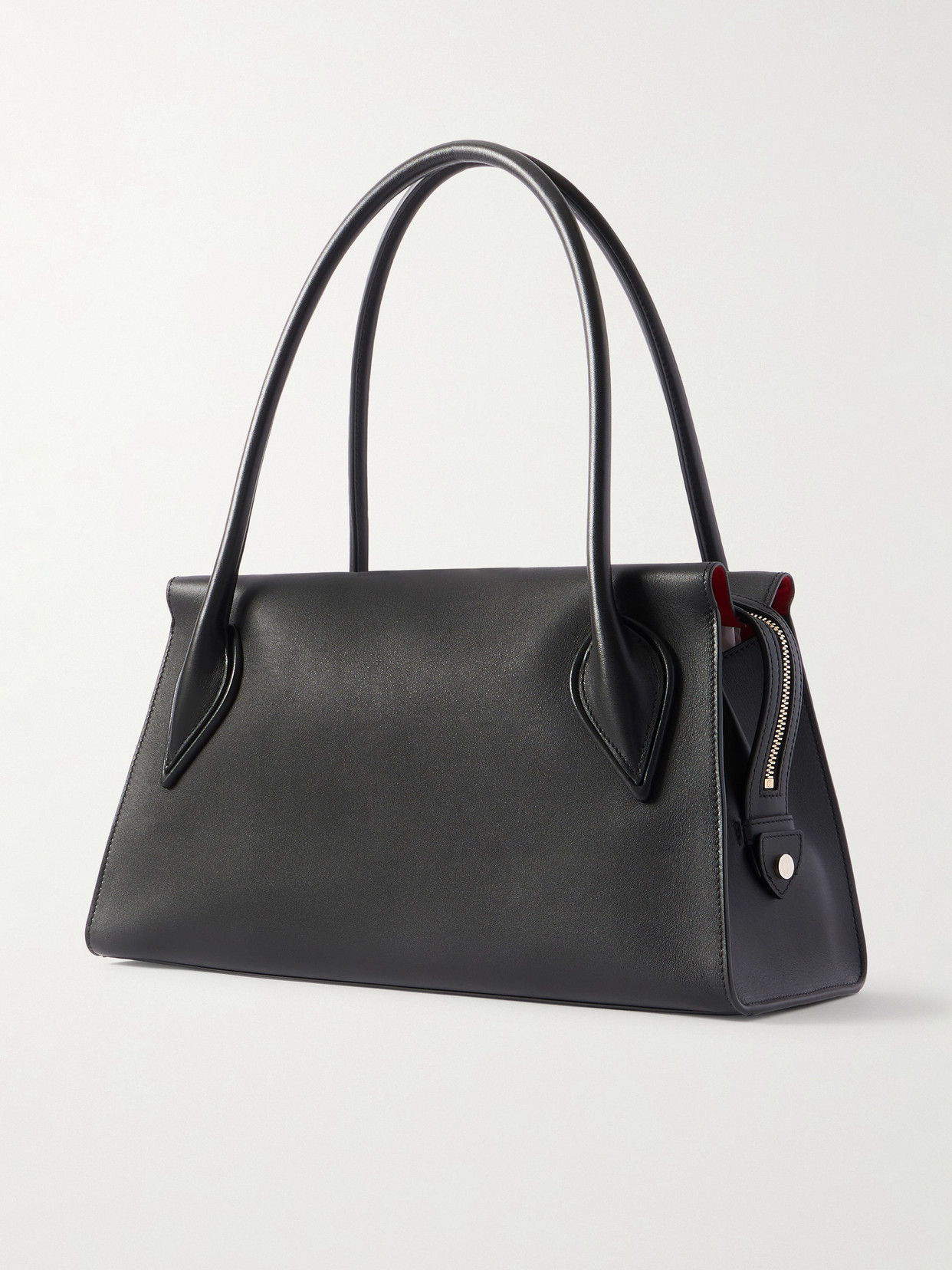Christian Louboutin Venus Medium Shoulder Bag Structured Top Handles In Black