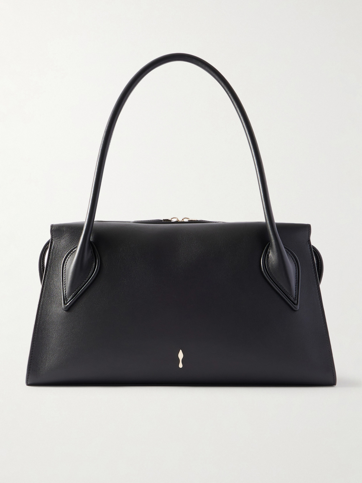 Christian Louboutin Venus Medium Shoulder Bag Structured Top Handles In Black