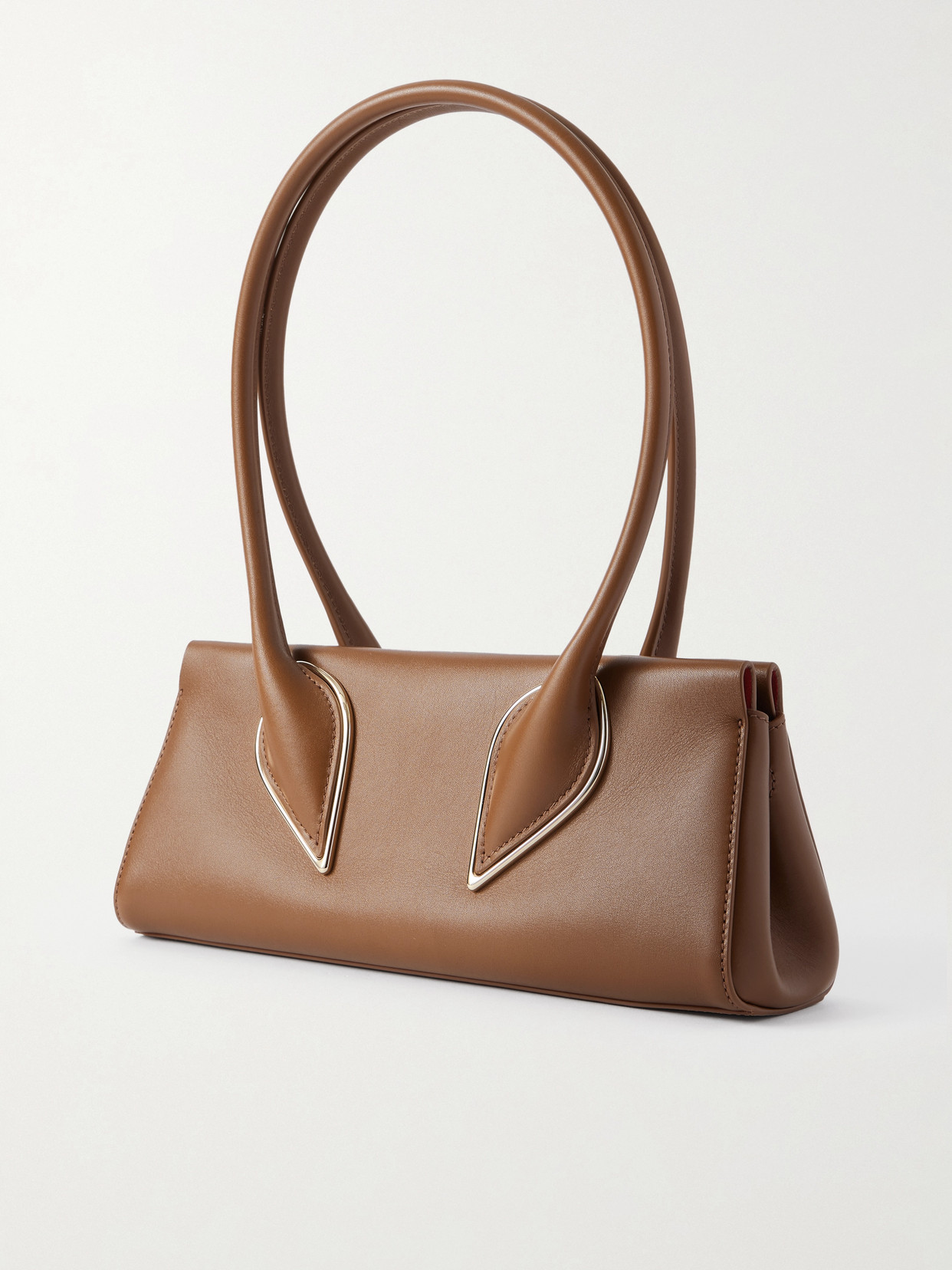 Christian Louboutin Venus Leather Shoulder Bag In Brown