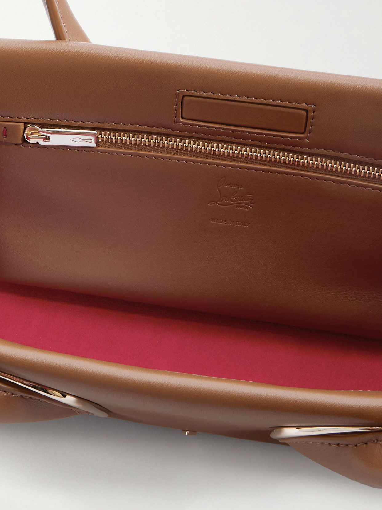 Christian Louboutin Venus Leather Shoulder Bag In Brown