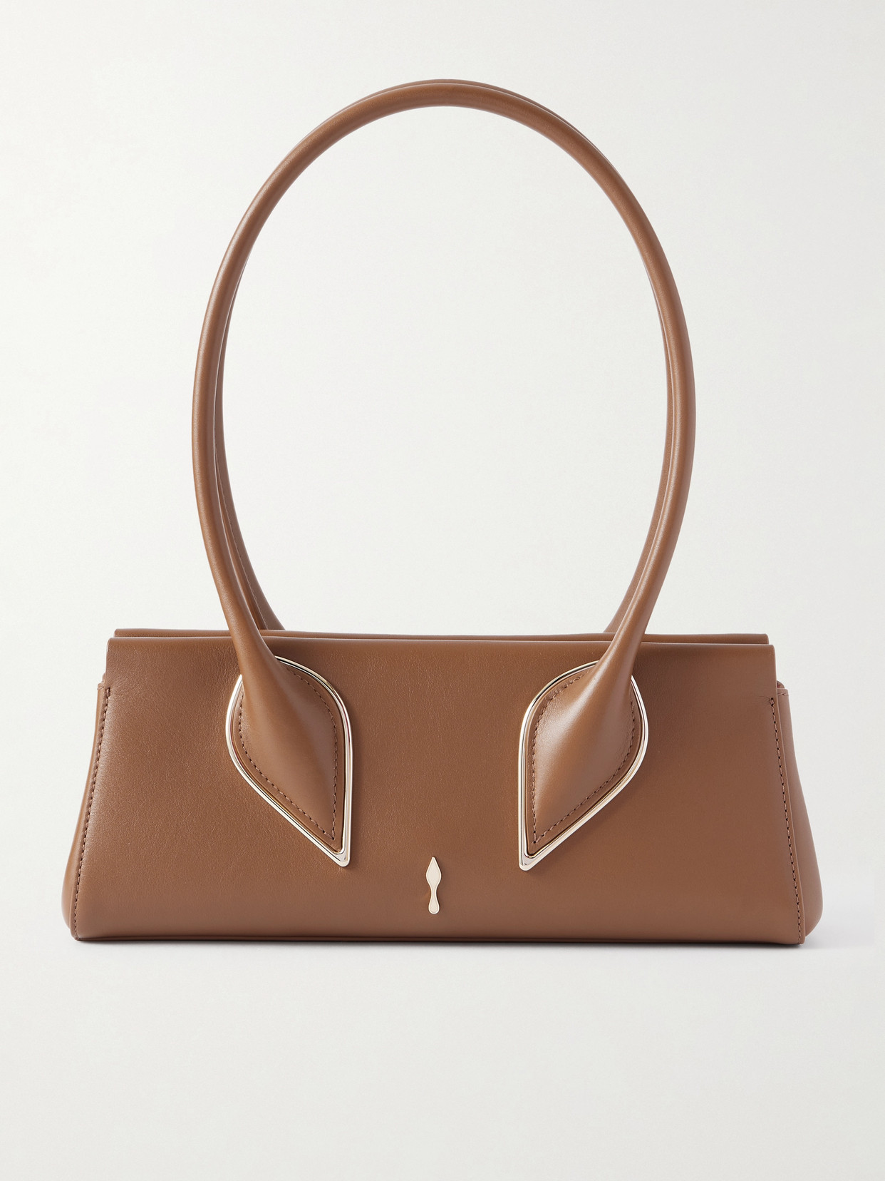 Christian Louboutin Venus Leather Shoulder Bag In Brown