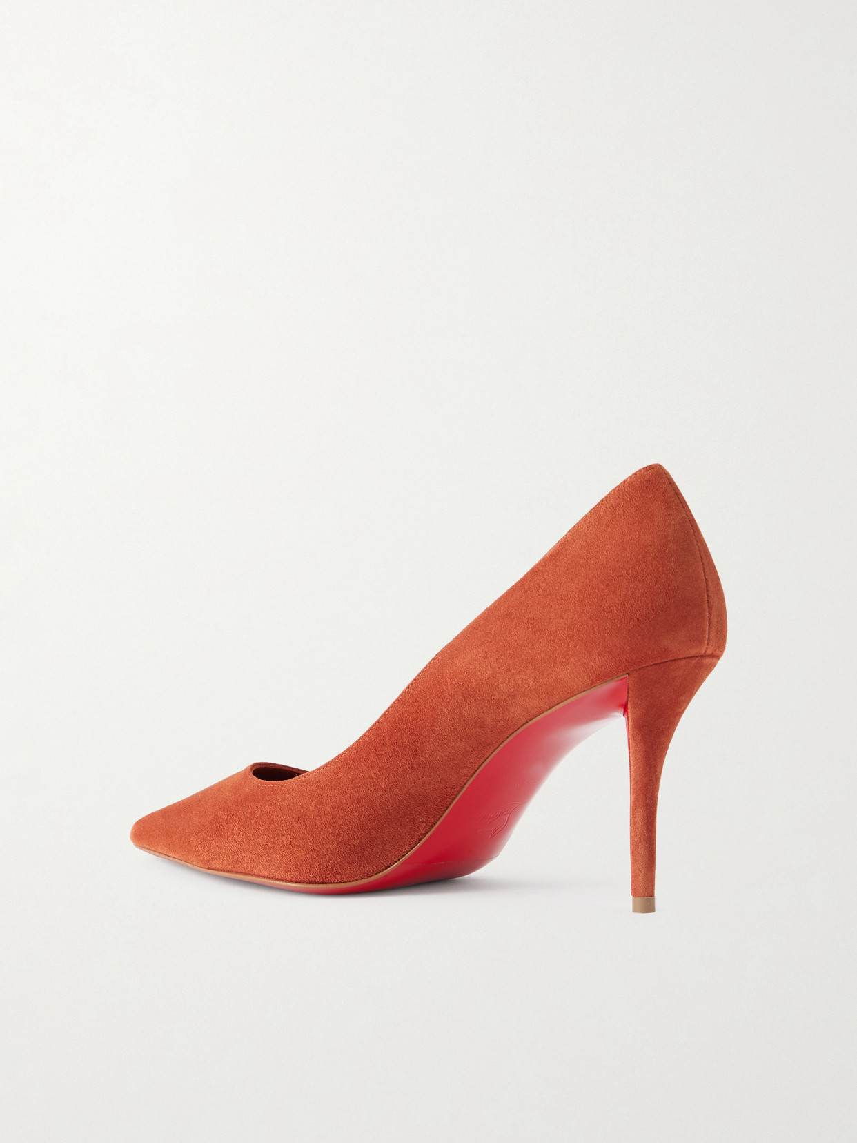 Christian Louboutin Miss Z 80 Suede Pumps In Red