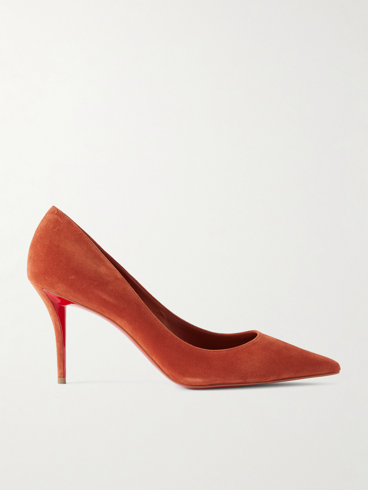 Christian Louboutin Miss Z 80 Suede Pumps In Red