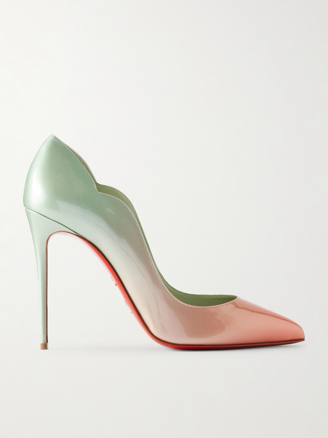 Christian Louboutin Hot Chick 100 Dégradé Patent-leather Pumps In Multi