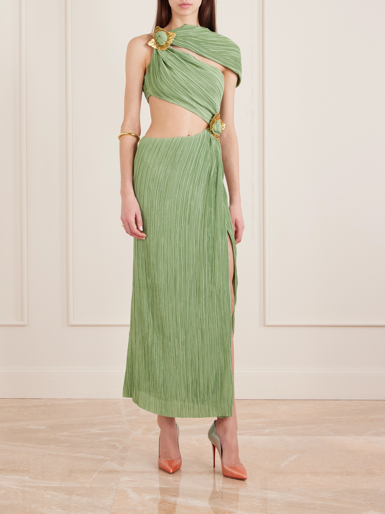 Christian Louboutin Hot Chick 100 Dégradé Patent-leather Pumps In Multi