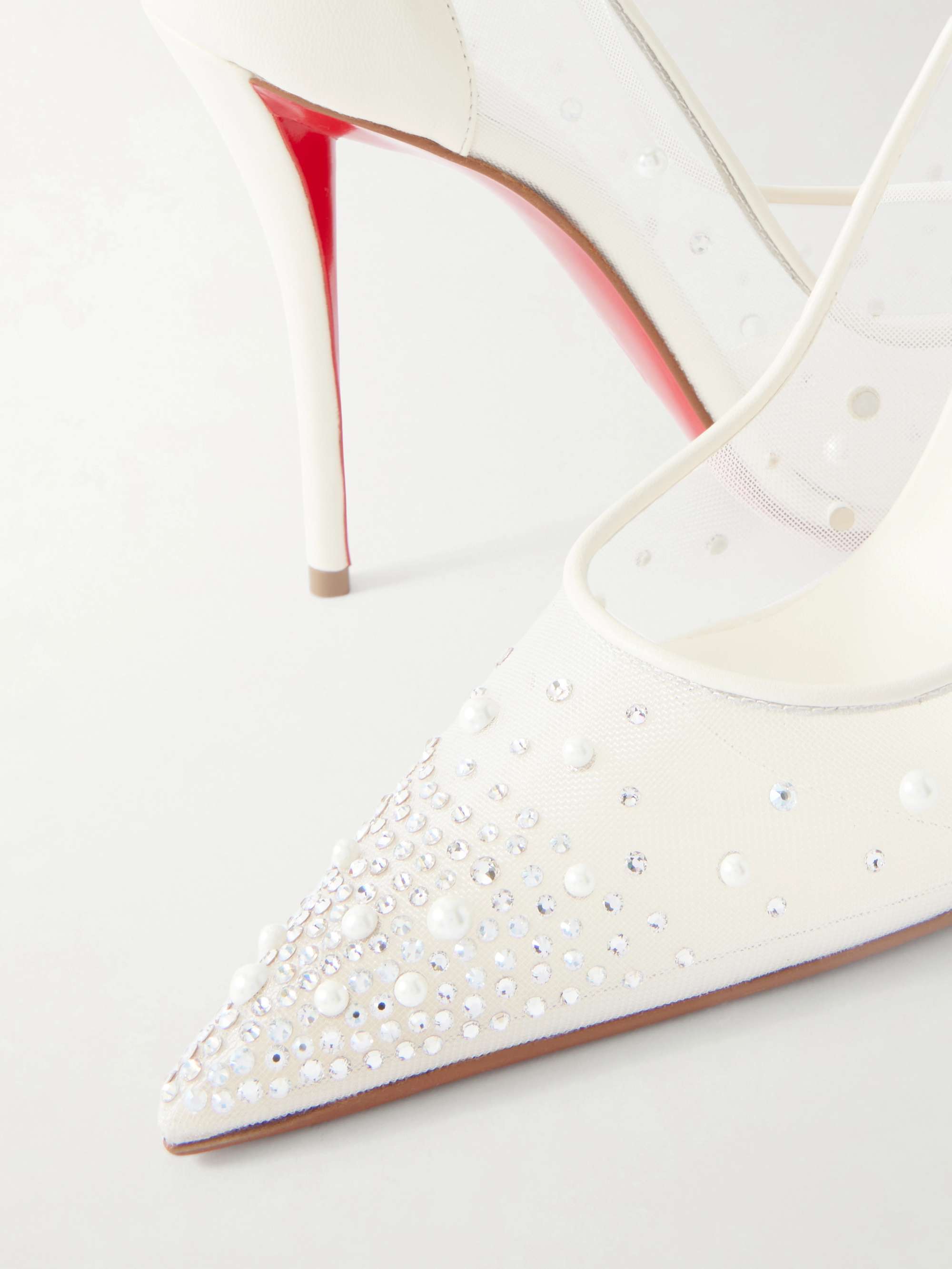 CHRISTIAN LOUBOUTIN Miss Z Degrastrass Perla 100 embellished