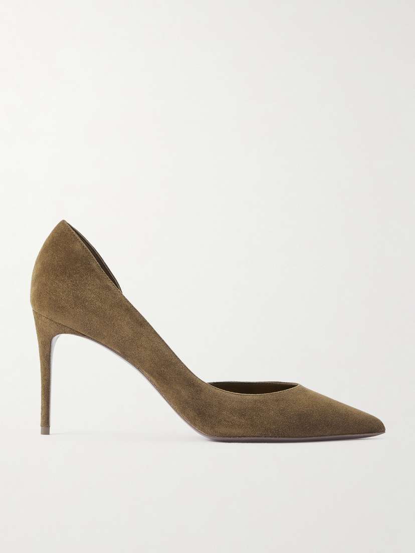 Christian Louboutin Iriza 85 Suede Pumps