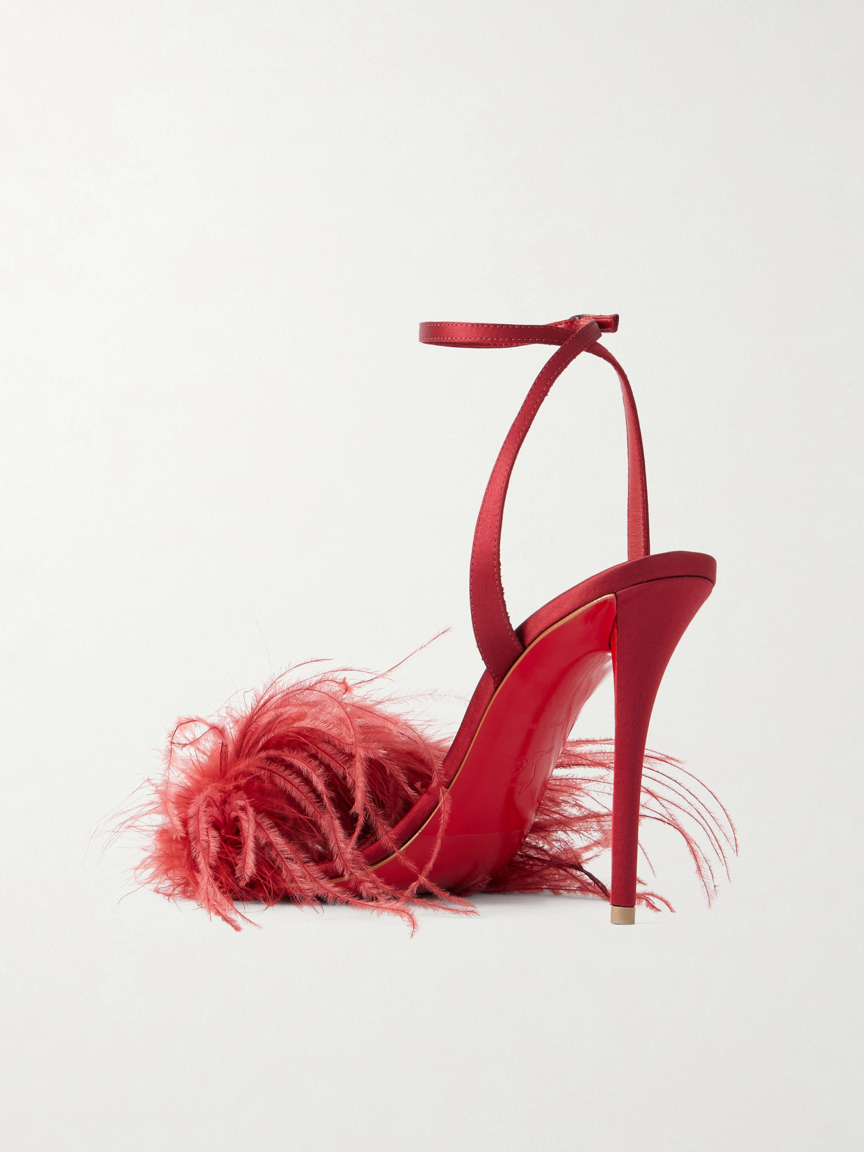 Miss Z Poupi 100 Feather-Embellished Sandals