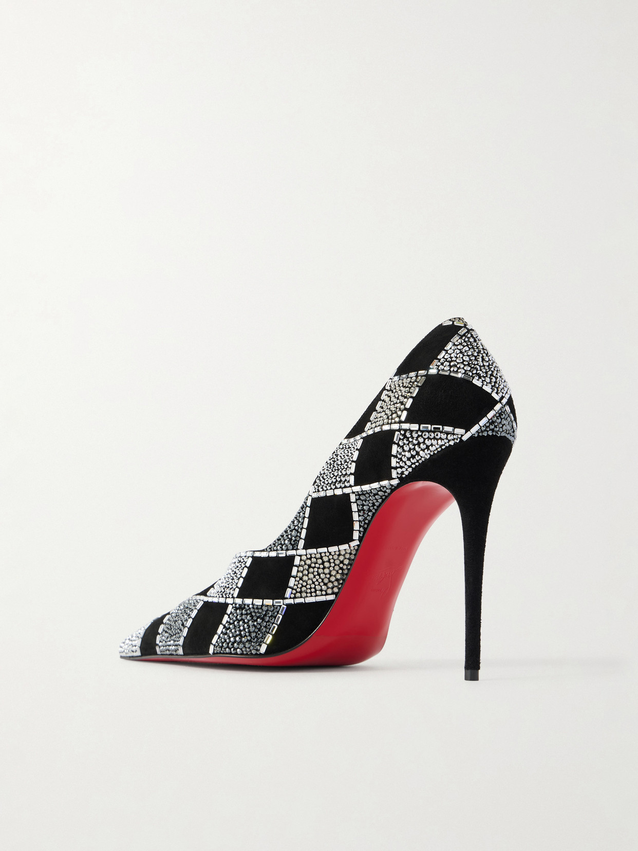 Doria 100 Crystal-Embellished Pumps