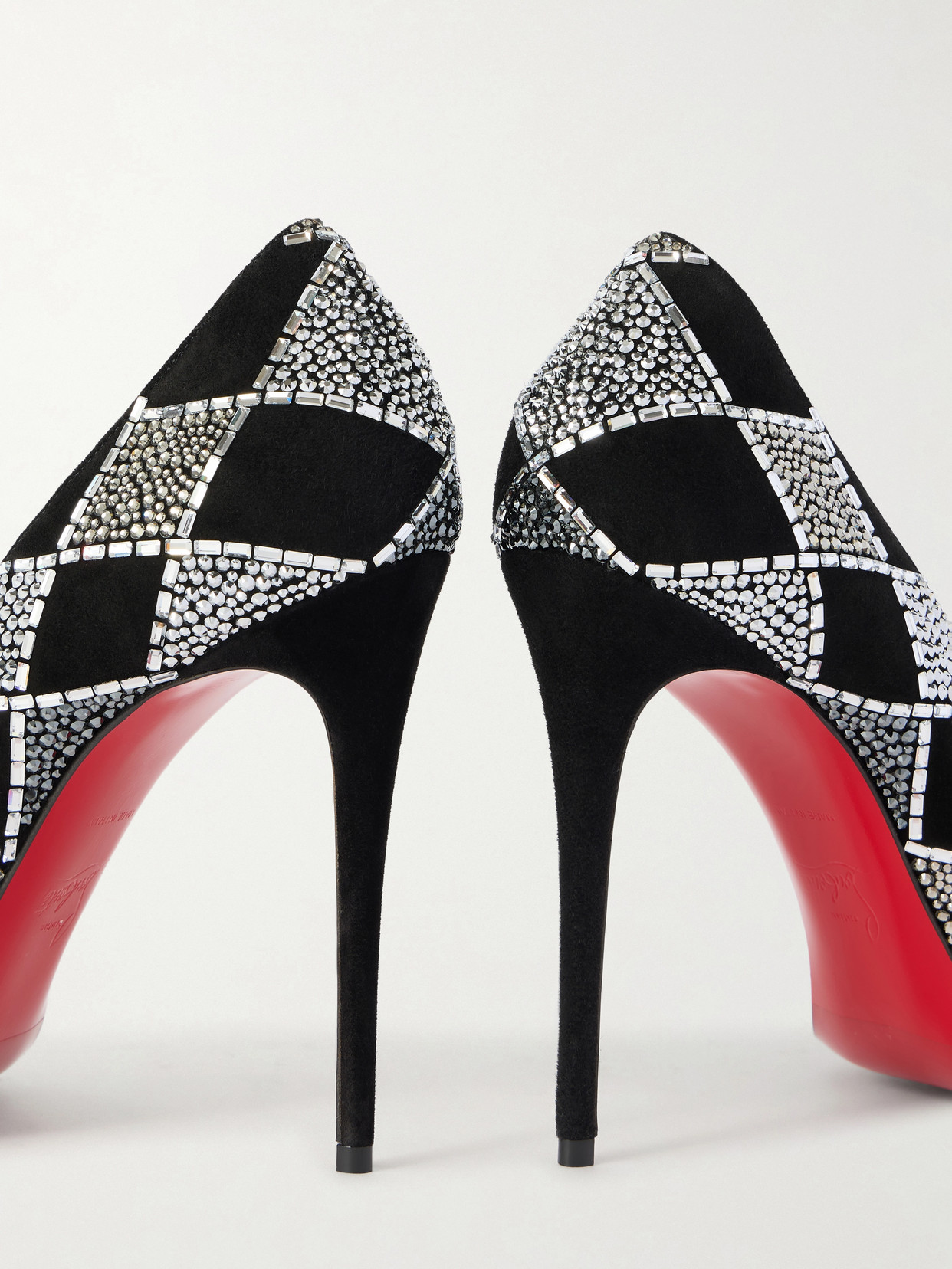 Doria 100 Crystal-Embellished Pumps