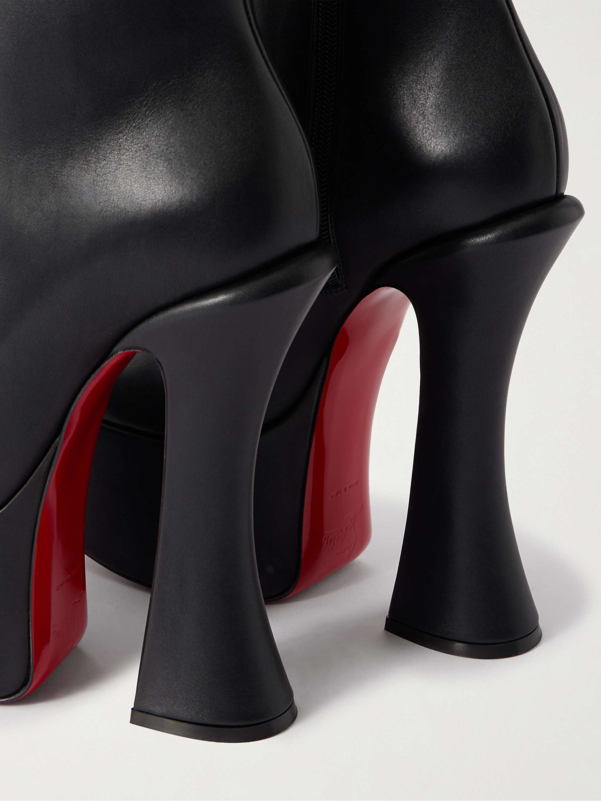 CHRISTIAN LOUBOUTIN Aquabootie 160 leather platform ankle boots