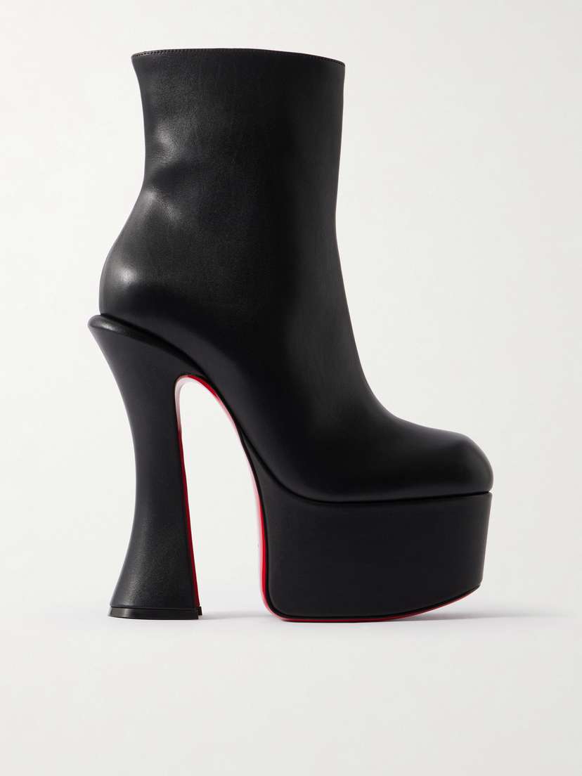 Christian Louboutin Aquabootie 160 Leather Platform Ankle Boots