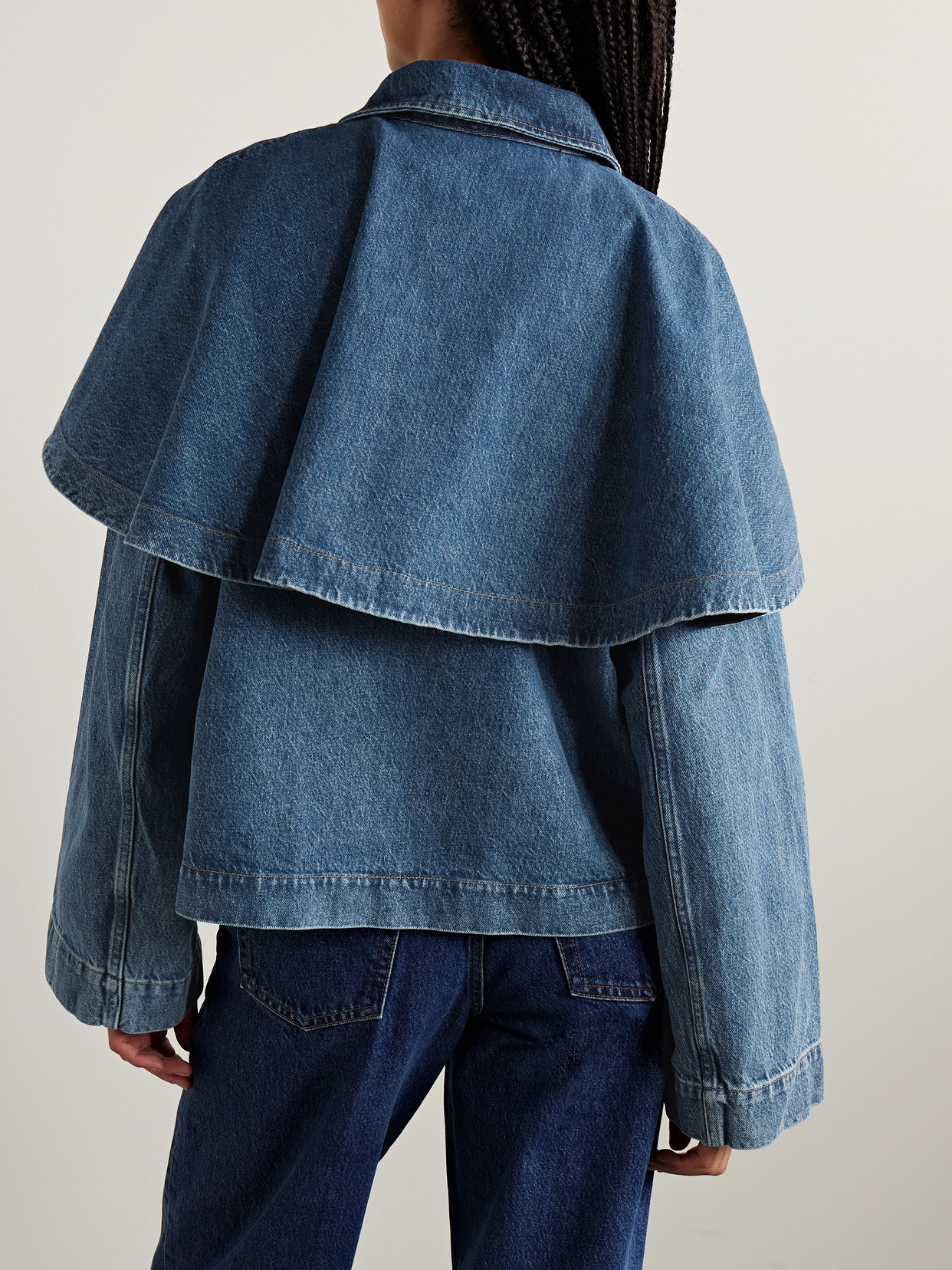 Frame The Cape Denim Jacket In Blue