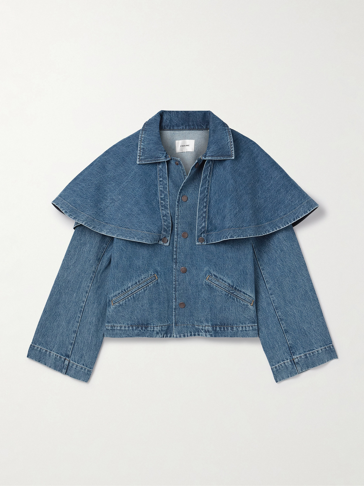 Frame The Cape Denim Jacket In Blue