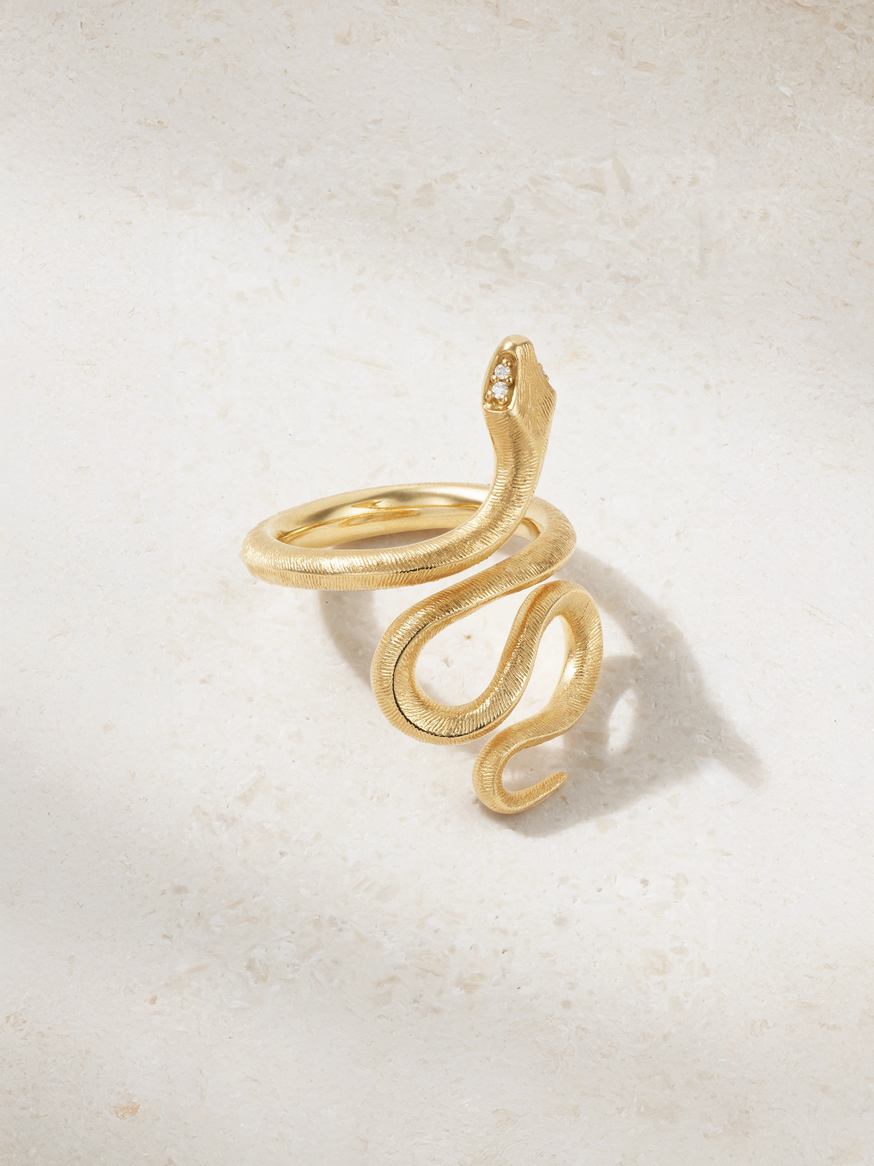 Ole Lynggaard Copenhagen Snake Medium 18-karat Gold Diamond Ring