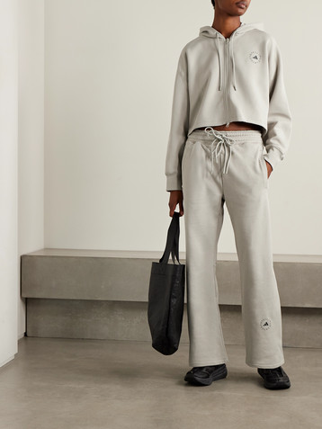 adidas by Stella McCartney Organic cotton-jersey track pants