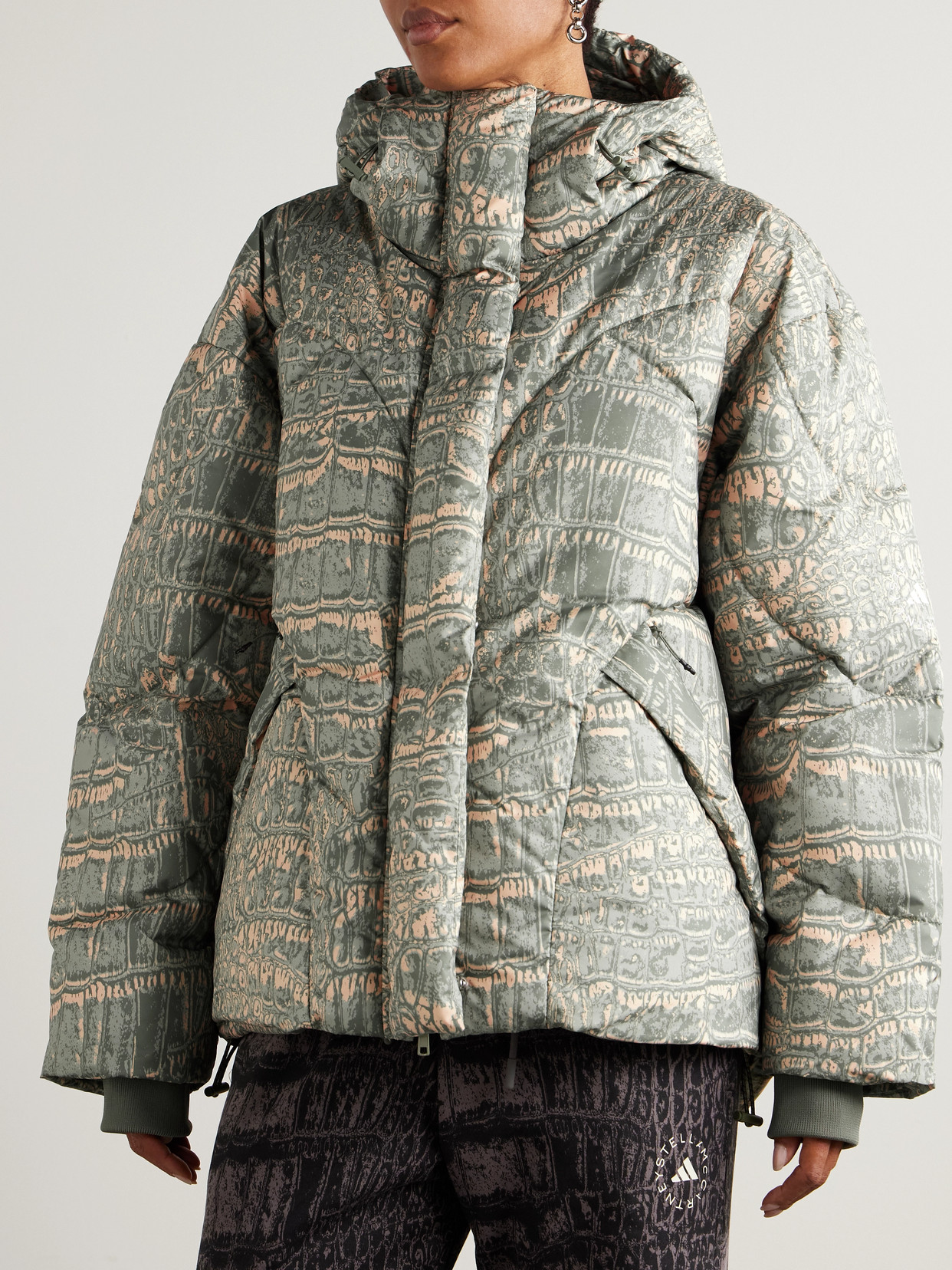 By Stella Mccartney - Hooded Padded Quilted Printed Recycled-Shell Jacket