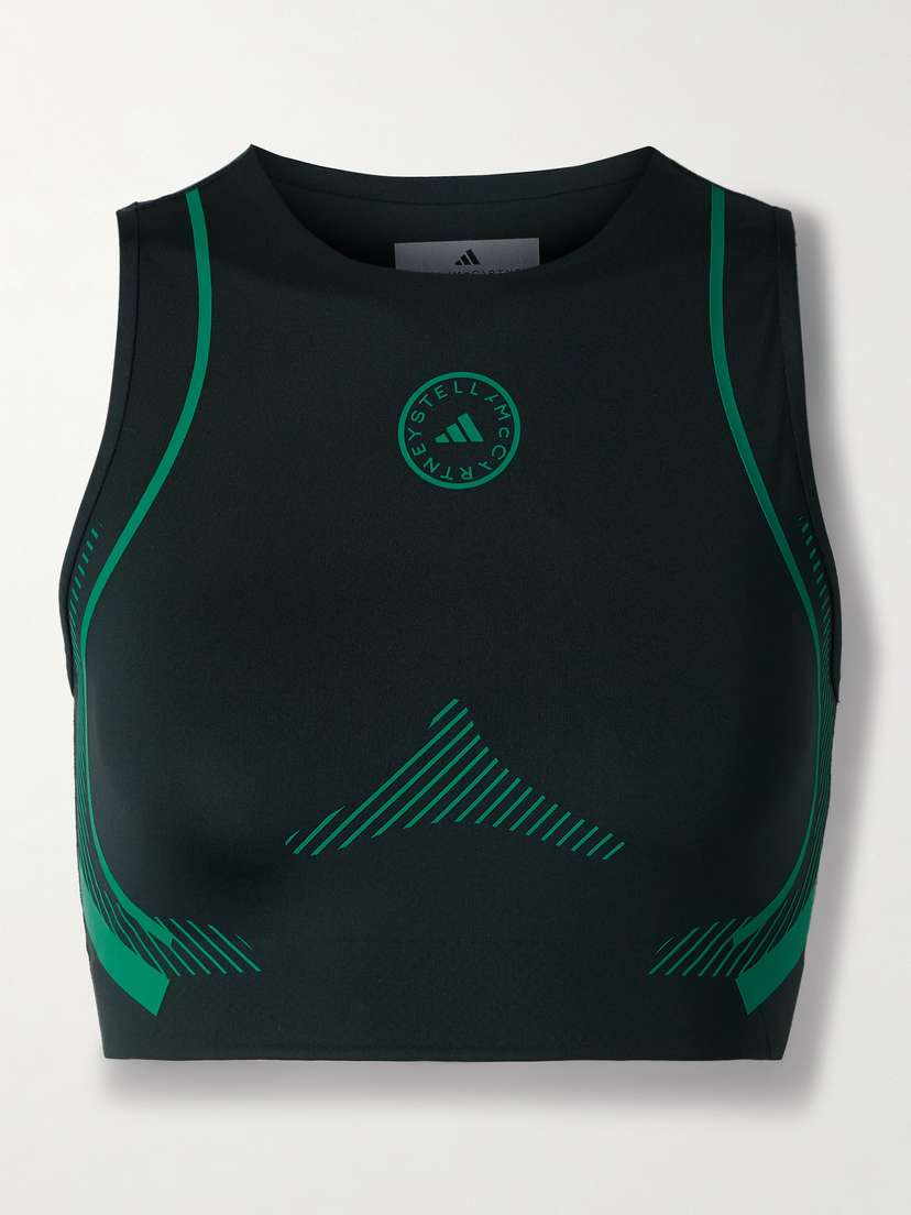 adidas by Stella McCartney Printed Stretch Recycled Sports Bra