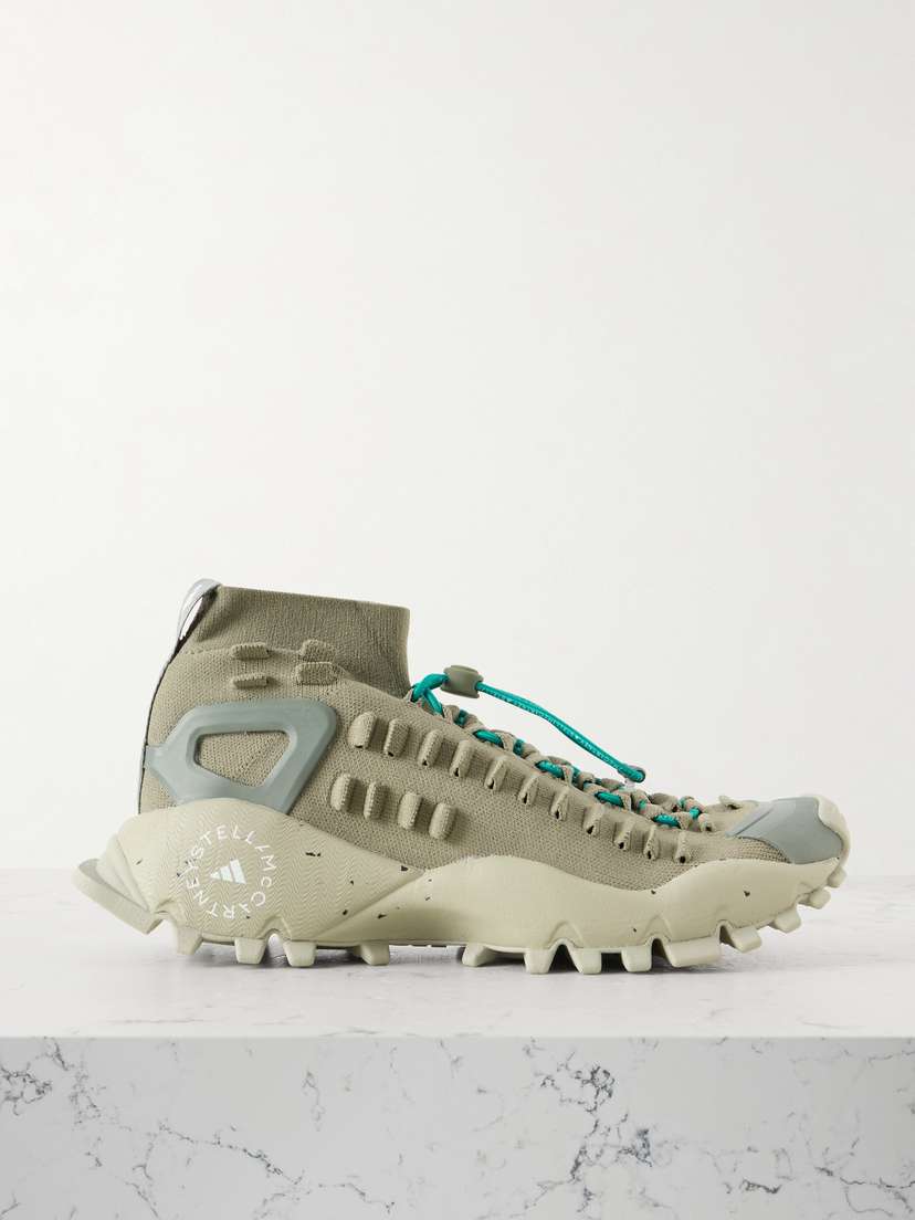 adidas by Stella McCartney Seeulater 2 Rubber-trimmed Stretch-mesh Sneakers