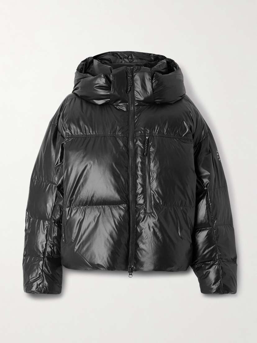 adidas by Stella McCartney Hooded Padded Quilted Recycled Shell Jacket