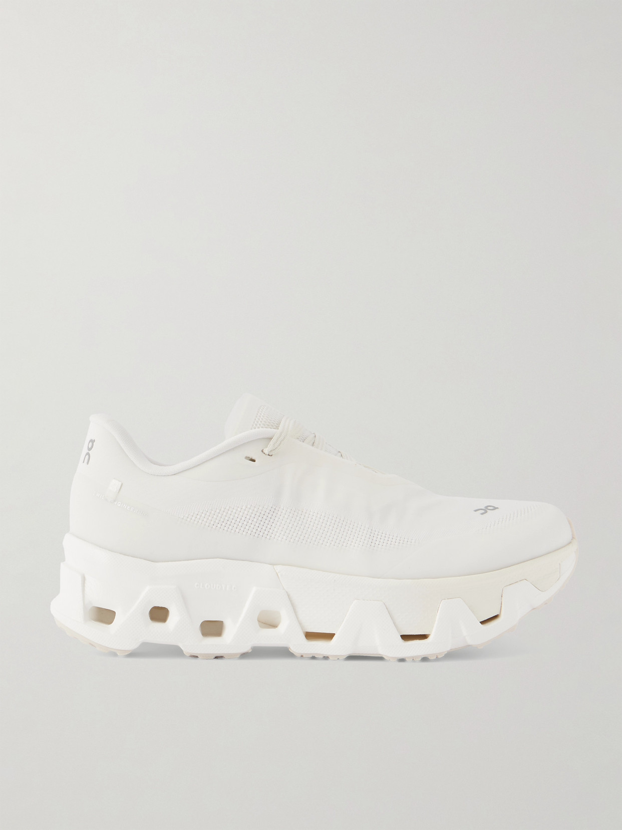 On + Post Archive Facti Cloudmster Hyper Rubber-trimmed Mesh Sneakers In White