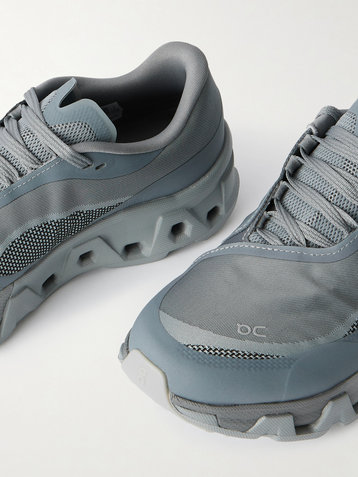 On + Post Archive Facti Cloudmster Hyper Rubber-trimmed Mesh Sneakers In Gray