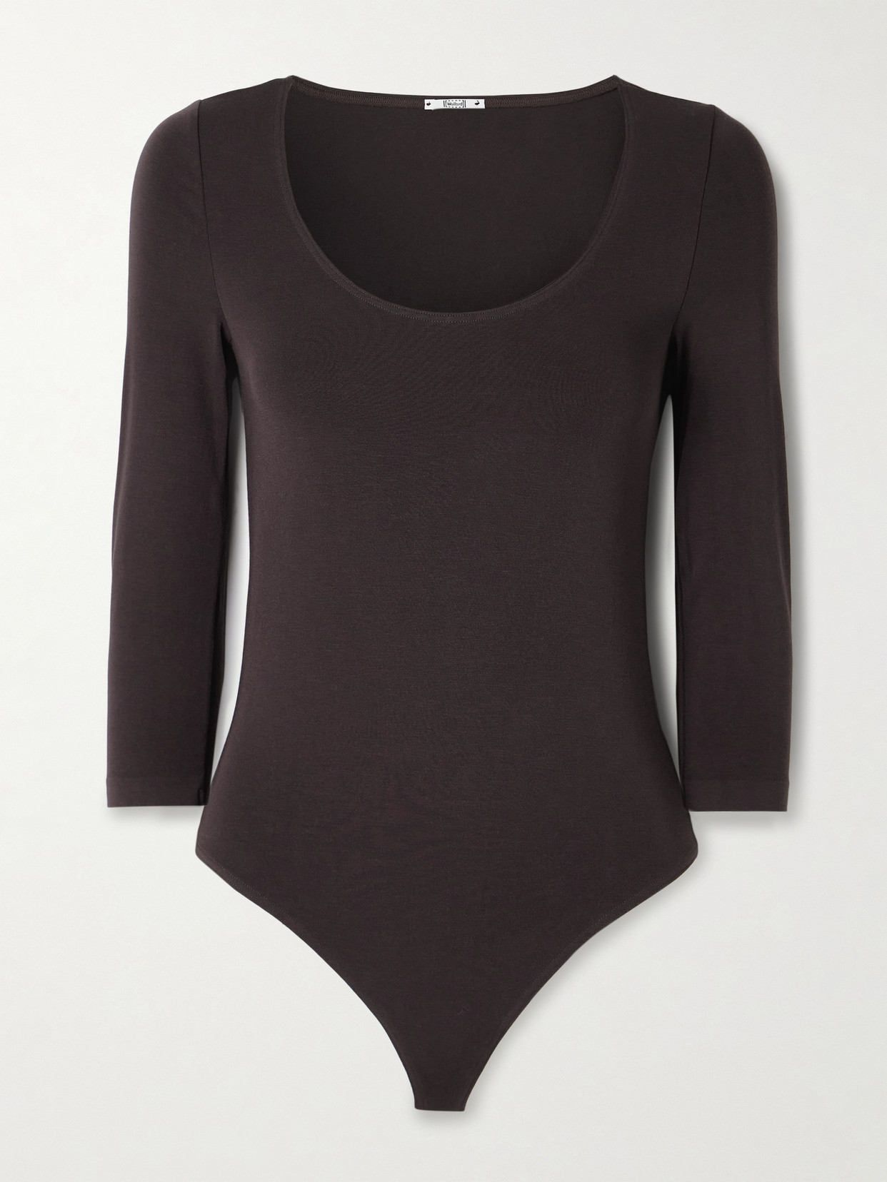 Wolford Tokio Stretch-jersey Thong Bodysuit In Brown